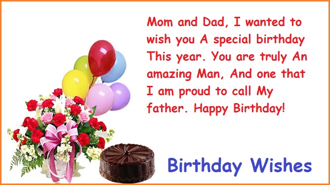 Happy Birthday Wishes for Parents