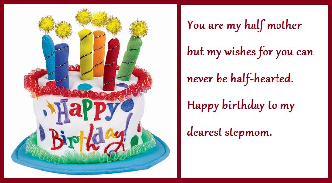 Happy Birthday Wishes for Stepmother