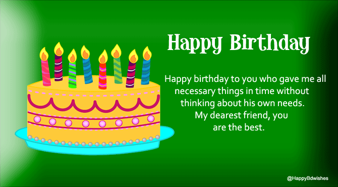 Birthday wishes for friend