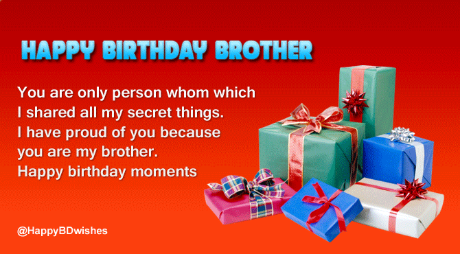 Happy Birthday Wishes for Brother