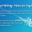 Happy Birthday Sms for Teacher